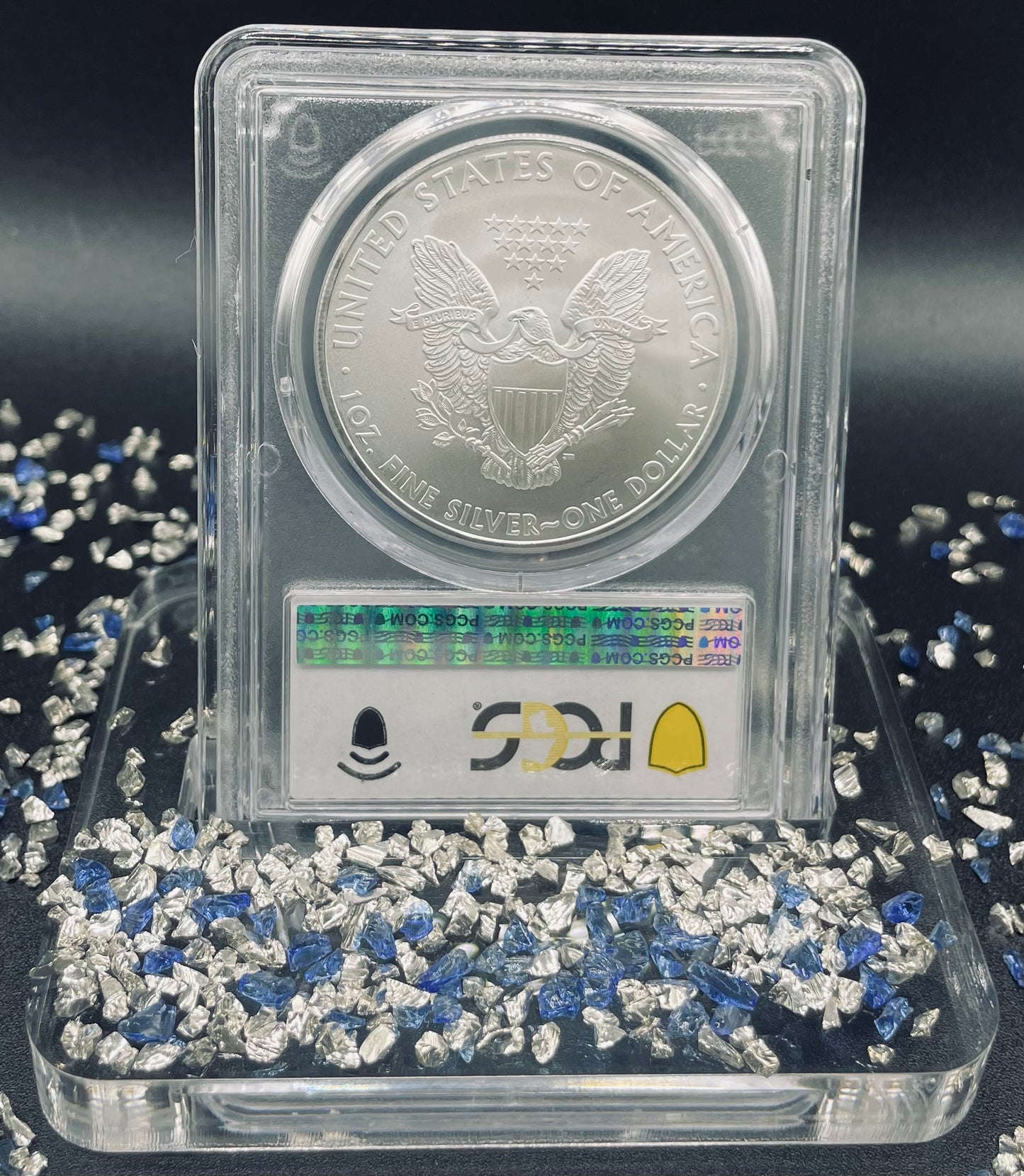 2010 Philadelphia $1 American Silver Eagle PCGS MS70 Business Strike Blue Label