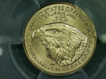 2022 $5 American Gold Eagle PCGS MS70 First Strike Flag Label (Rare 1 of 1,761)