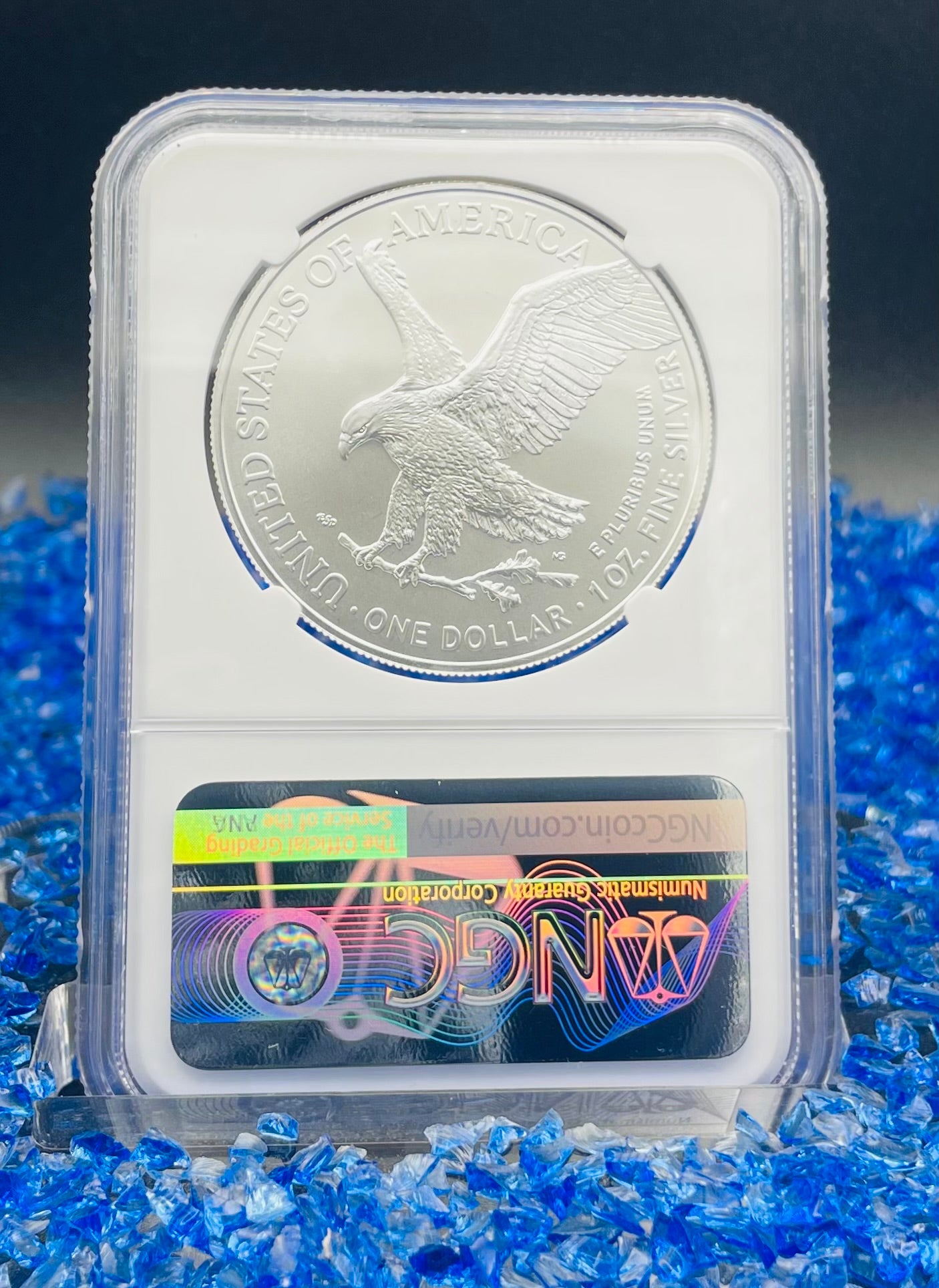 2021 (S) $1 American Silver Eagle NGC MS70 ER Emergency Issue Blue Label Mint Condition (Rare 1 of 2,201)