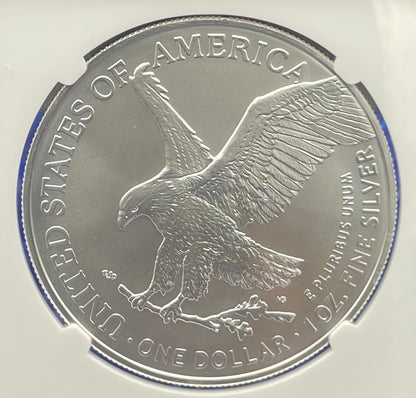 2021 (S) $1 American Silver Eagle NGC MS70 ER Emergency Issue Blue Label Mint Condition (Rare 1 of 2,201)