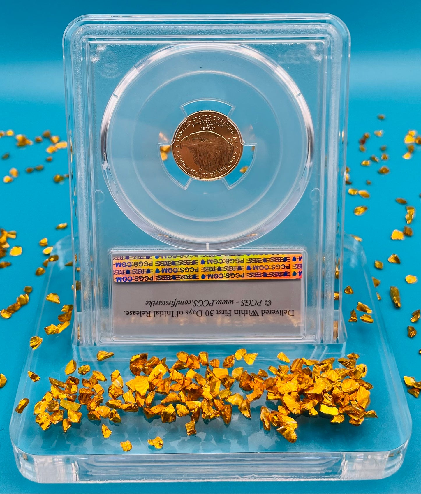 2024 $5 American Gold Eagle PCGS MS70 First Strike Flag Label (Rare 1 of 1,232)