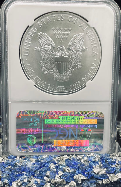 2012 $1 American Silver Eagle NGC MS70 First Releases American Eagle Label (1 of 39,967)