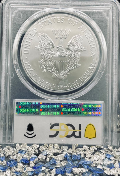 2013 (S) $1 American Silver Eagle PCGS MS70 Business Strike Blue Label (1 of 30,595)