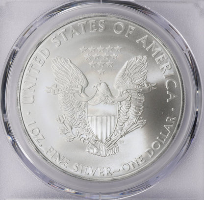 2010 Philadelphia $1 American Silver Eagle PCGS MS70 Business Strike Blue Label