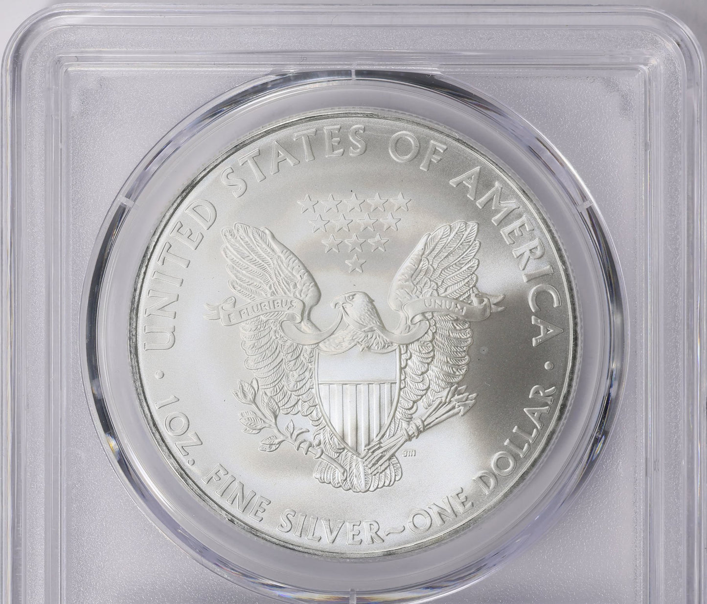 2010 Philadelphia $1 American Silver Eagle PCGS MS70 Business Strike Blue Label