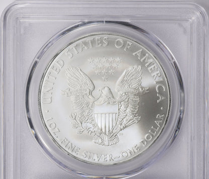 2010 Philadelphia $1 American Silver Eagle PCGS MS70 Business Strike Blue Label
