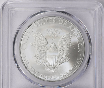 2010 Philadelphia $1 American Silver Eagle PCGS MS70 Business Strike Blue Label