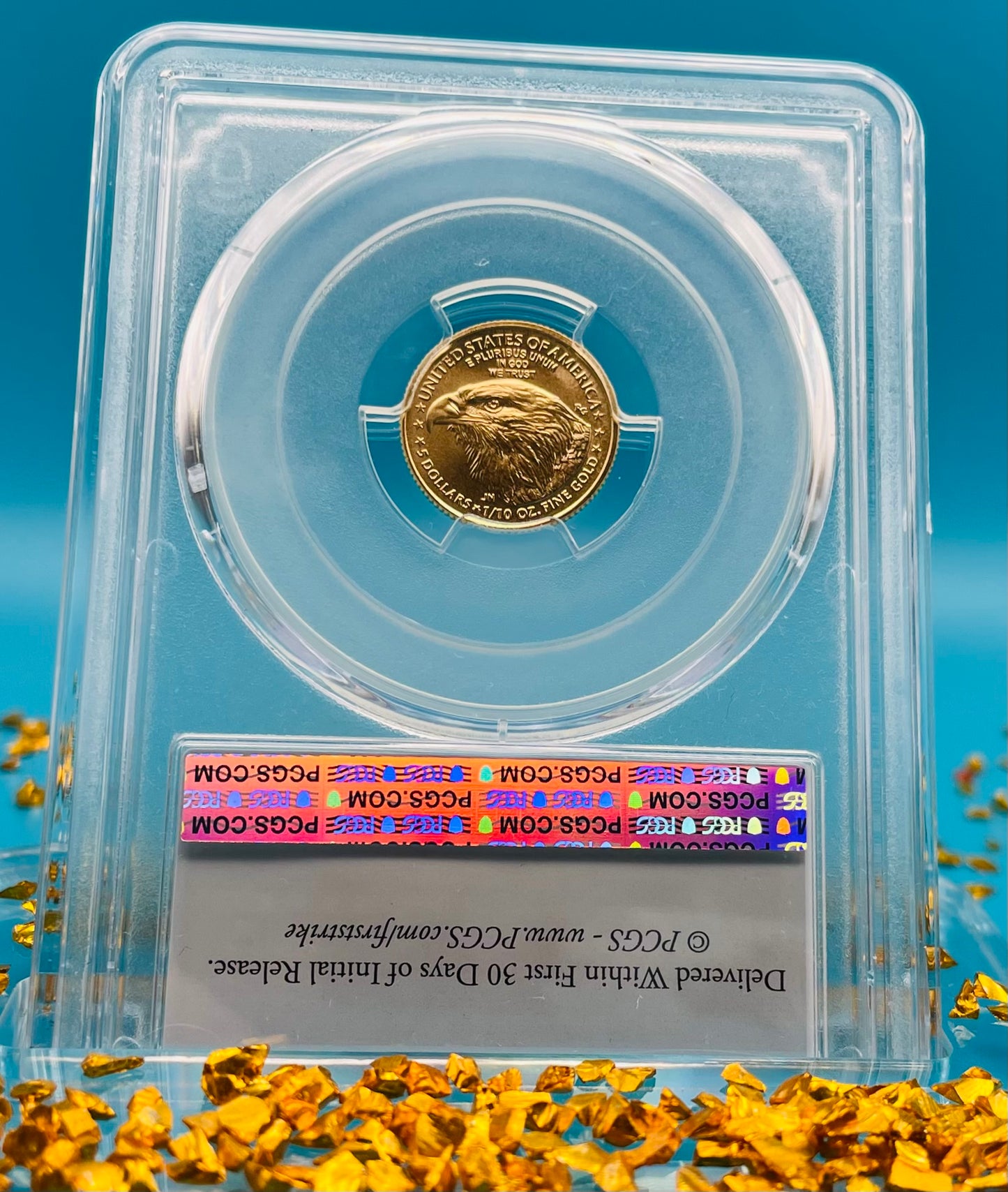 2024 $5 American Gold Eagle PCGS MS70 First Strike Flag Label (Rare 1 of 1,232)