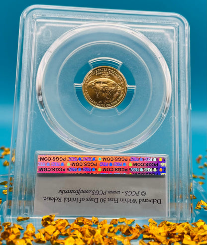 2024 $5 American Gold Eagle PCGS MS70 First Strike Flag Label (Rare 1 of 1,232)