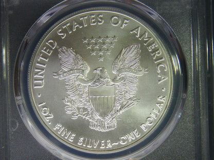 2023 $1 American Silver Eagle PCGS MS70 First Strike Eagle Flag Label