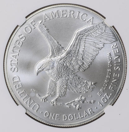 2023 $1 American Silver Eagle NGC MS70 Business Strike Brown Label