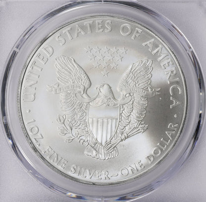 2010 Philadelphia $1 American Silver Eagle PCGS MS70 Business Strike Blue Label