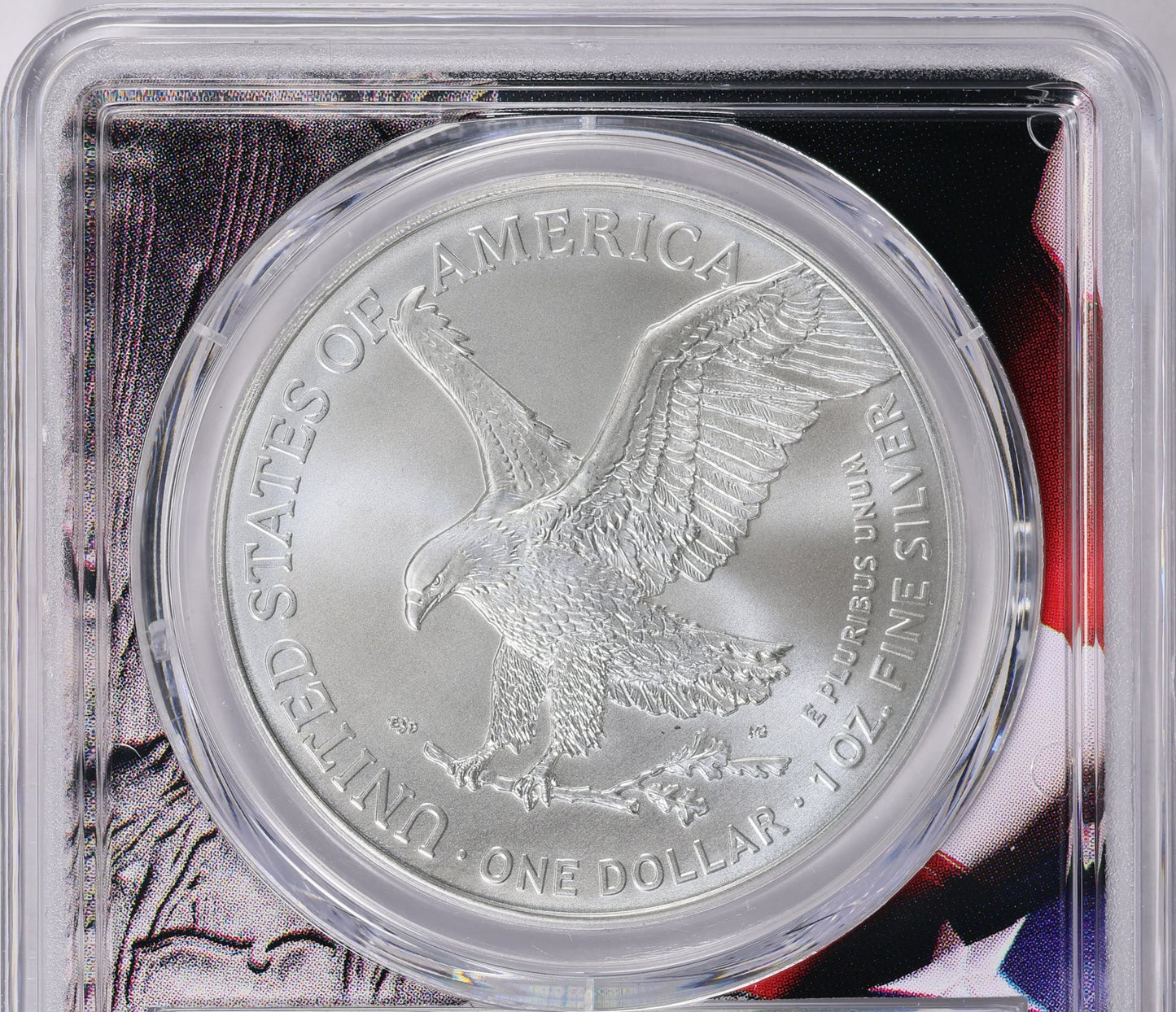 2022 $1 American Silver Eagle PCGS MS70 American Flag Holder (Rare 1 of 1,234)
