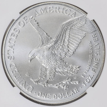 2024 $1 American Silver Eagle NGC MS70 Business Strike Brown Label