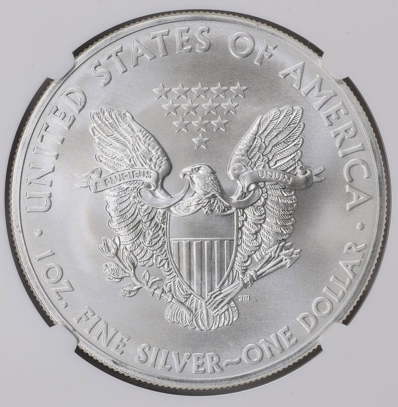 2012 $1 American Silver Eagle NGC MS70 First Releases American Eagle Label (1 of 39,967)