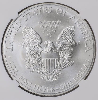 2012 $1 American Silver Eagle NGC MS70 First Releases American Eagle Label (1 of 39,967)