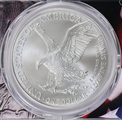 2022 $1 American Silver Eagle PCGS MS70 American Flag Holder (Rare 1 of 1,234)