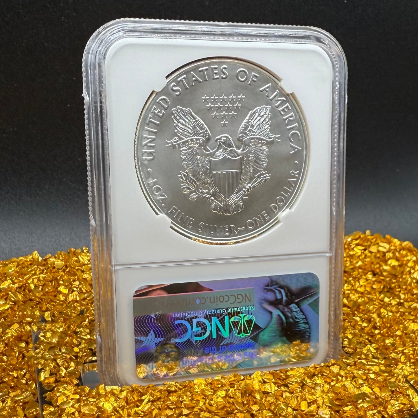 2017 $1 American Silver Eagle NGC MS70 FDOI Kenneth Bressett Signed Red Gold Label Mint Condition (1 of 251)