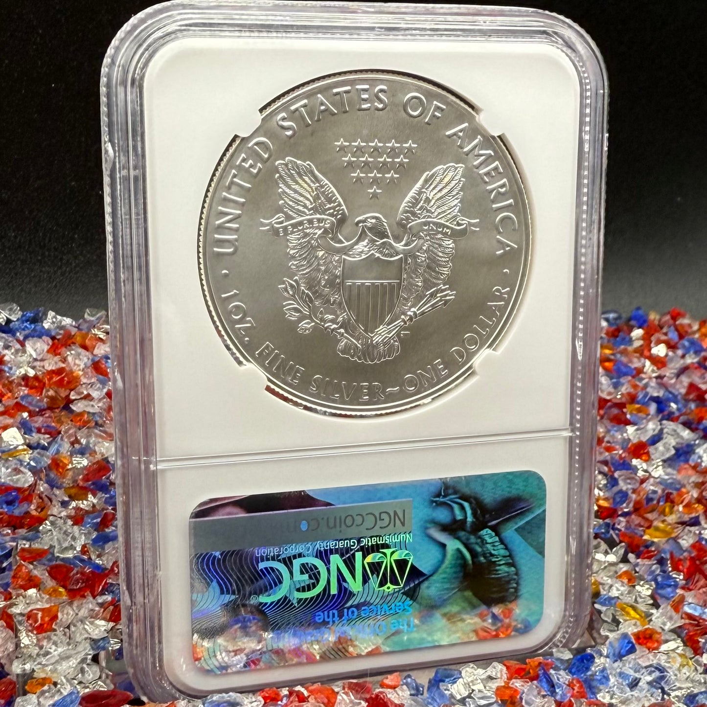 2017 $1 American Silver Eagle NGC MS70 FDOI Charles Vickers Signed Flag Label Mint Condition (1 of 100)