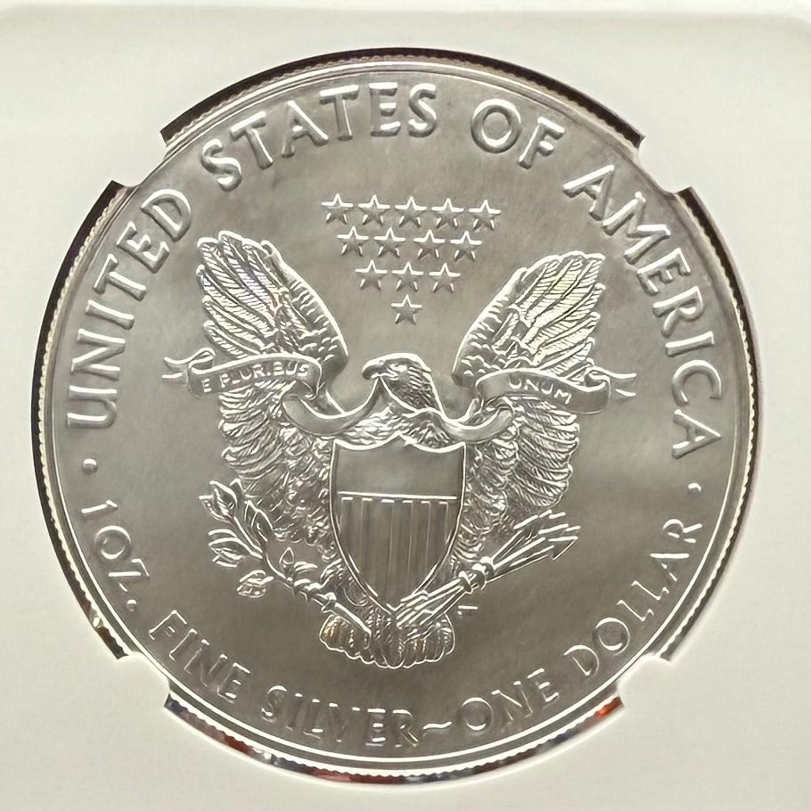 2017 $1 American Silver Eagle NGC MS70 FDOI Charles Vickers Signed Flag Label Mint Condition (1 of 100)