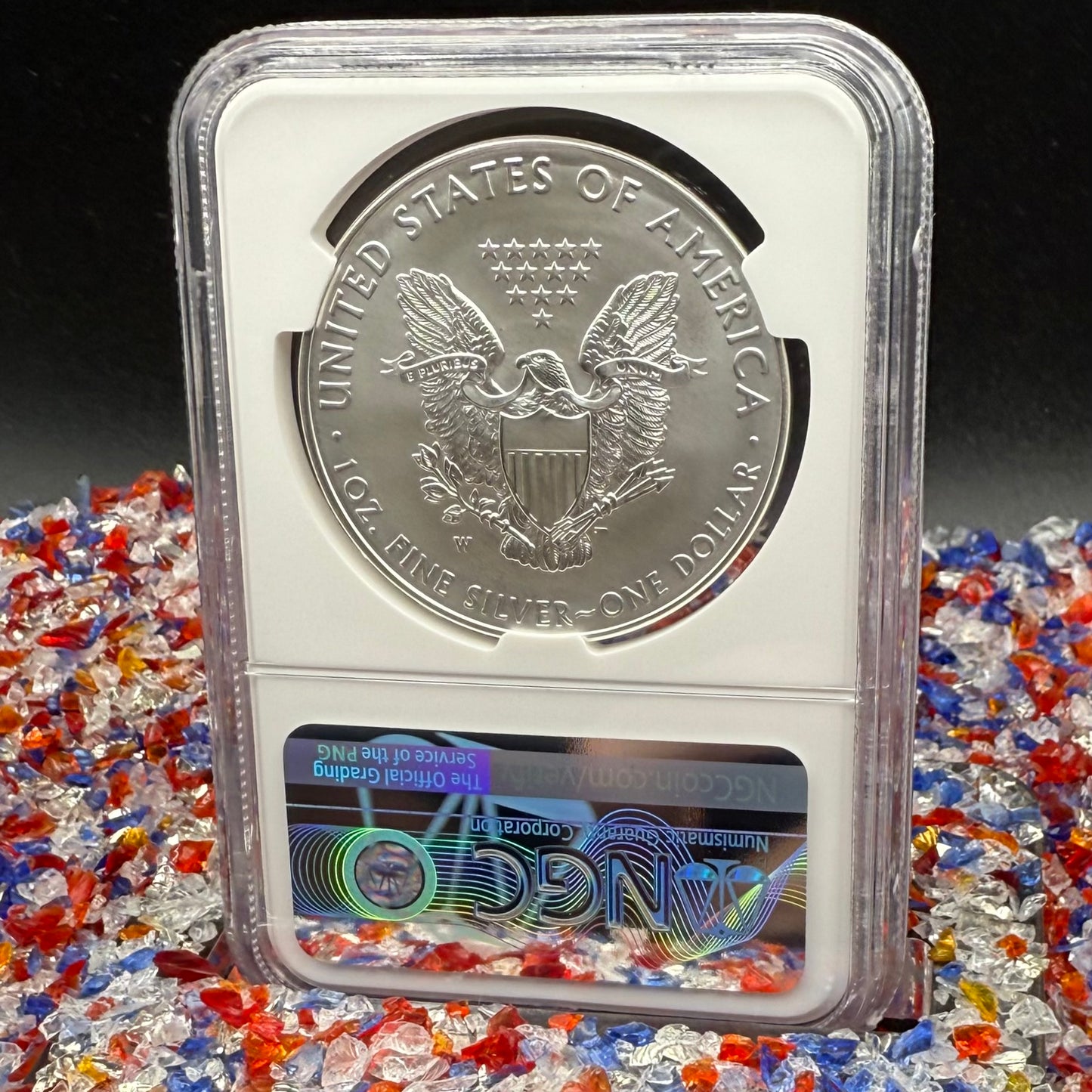 2016 Burnished Lettered Edge $1 American Silver Eagle NGC MS70 Mike Castle Signed Mint Condition Rare 1 of 209