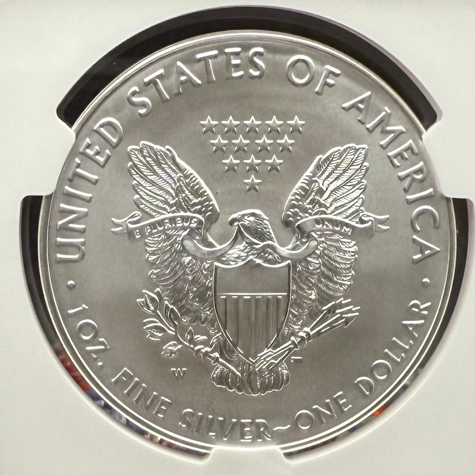 2016 Burnished Lettered Edge $1 American Silver Eagle NGC MS70 Mike Castle Signed Mint Condition Rare 1 of 209