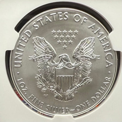 2016 Burnished Lettered Edge $1 American Silver Eagle NGC MS70 Mike Castle Signed Mint Condition Rare 1 of 209