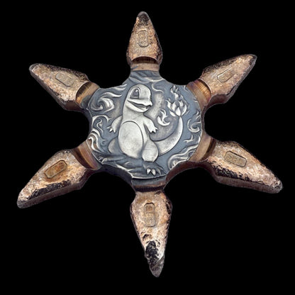 Pokémon 'Charmander Star' 1.1 oz .999 Fine Silver Star Hand Crafted by St Bee's in England, Shiny Finish, Includes Poké Ball & COA, Mint Condition, Limited Edition