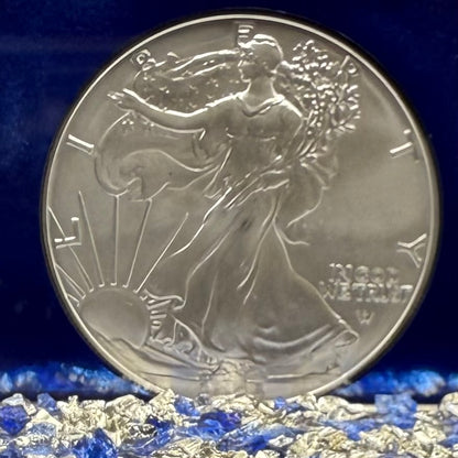 2025 $1 American Silver Eagle NGC MS70 First Releases Classic Blue Label in Blue Foil Holder Rare