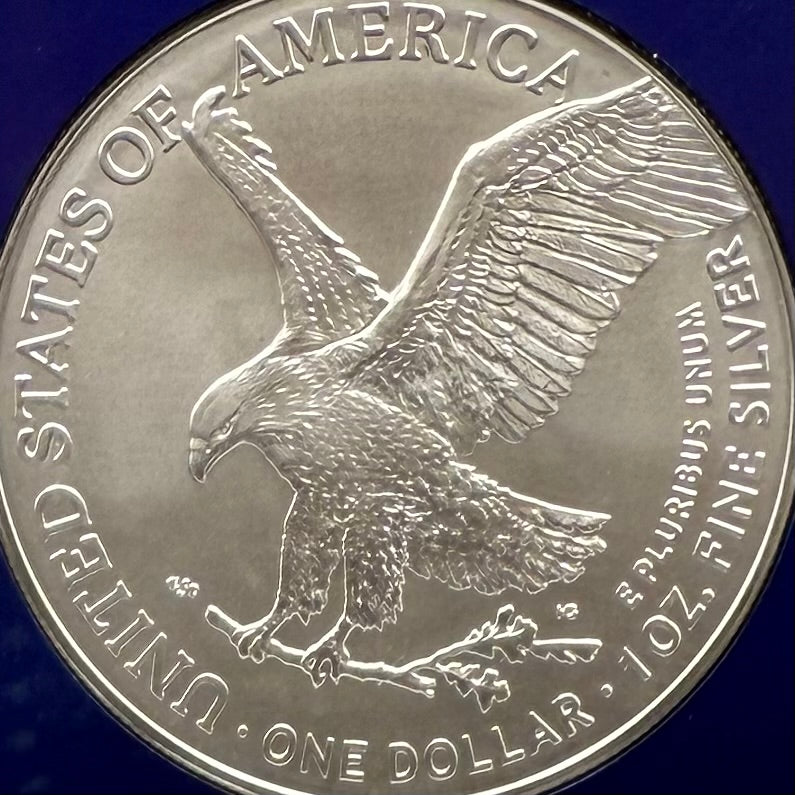 2025 $1 American Silver Eagle NGC MS70 First Releases Classic Blue Label in Blue Foil Holder Rare