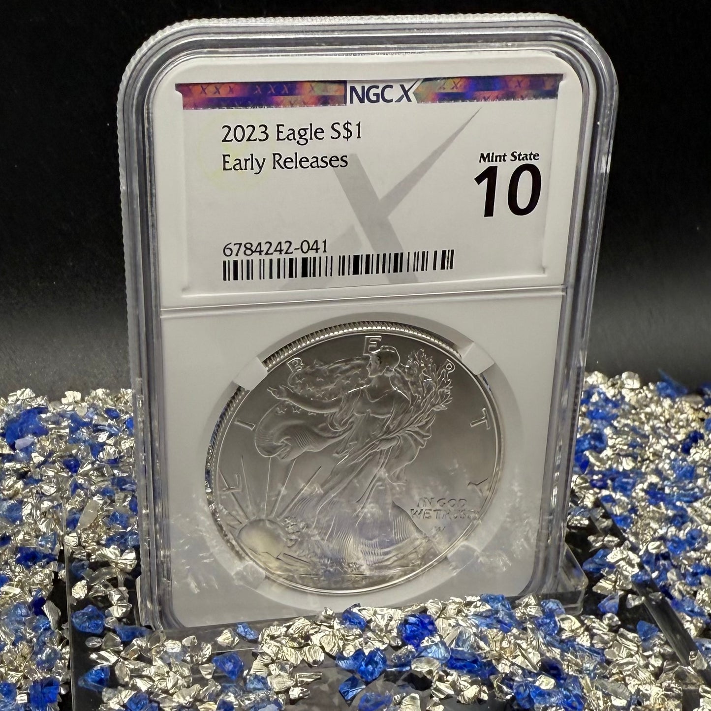 2023 $1 American Silver Eagle NGC MS70 Early Releases NGCX Label 1 of 1,007 Mint