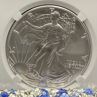 2023 $1 American Silver Eagle NGC MS70 Early Releases NGCX Label 1 of 1,007 Mint