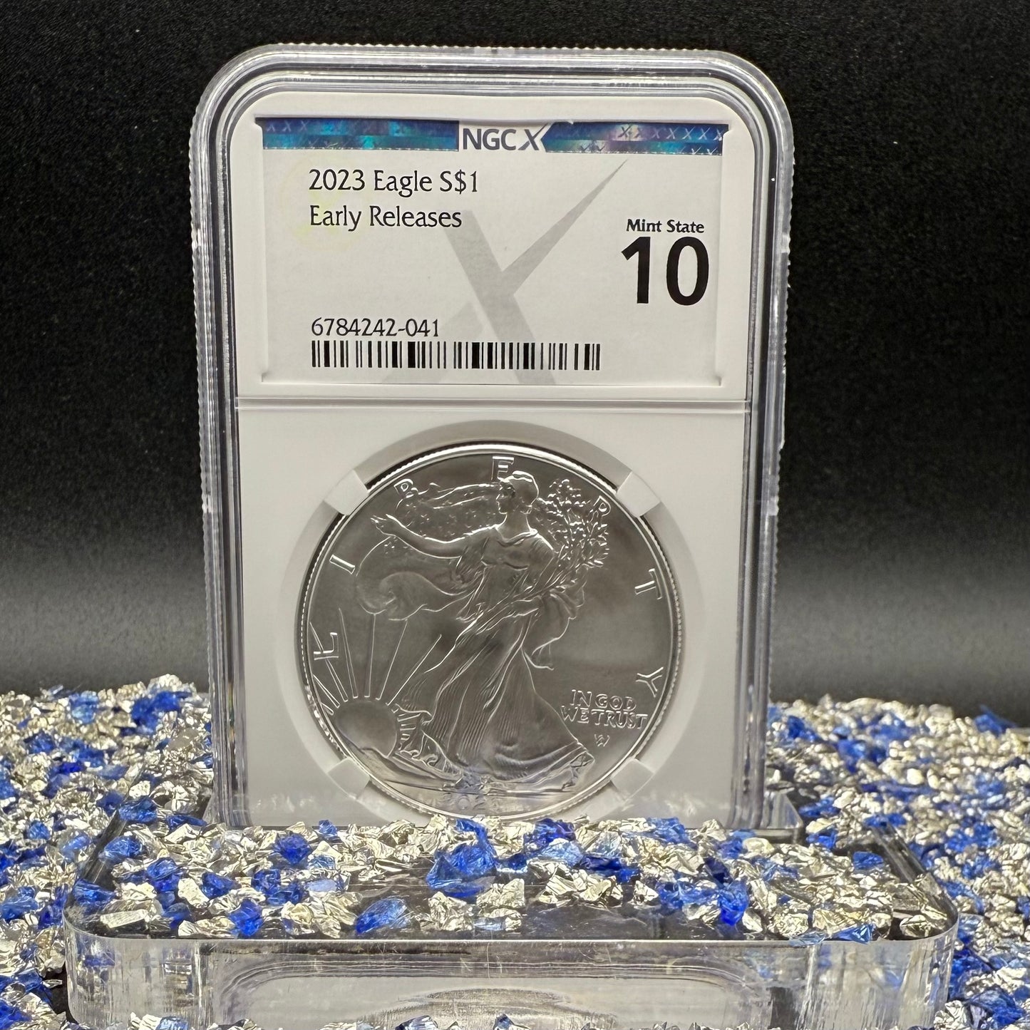 2023 $1 American Silver Eagle NGC MS70 Early Releases NGCX Label 1 of 1,007 Mint