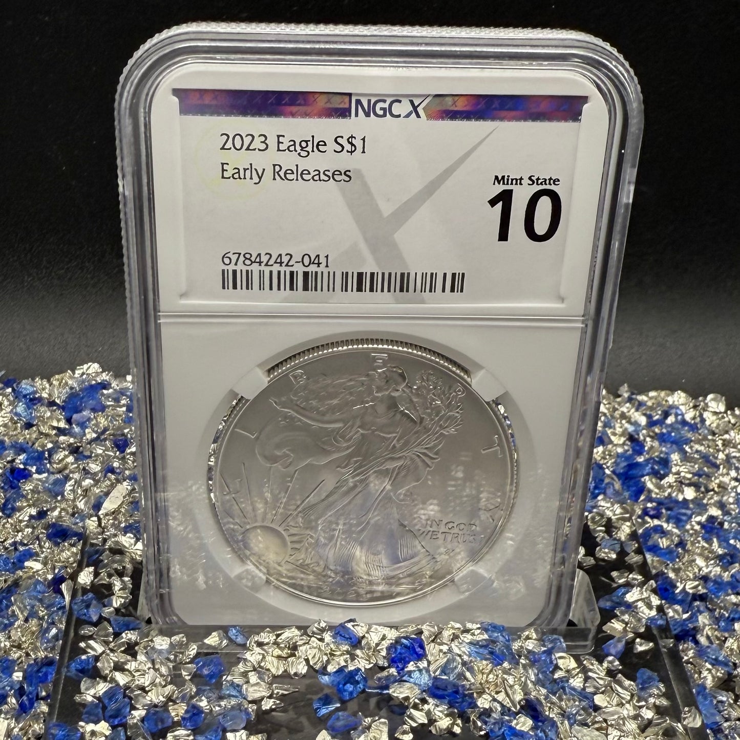 2023 $1 American Silver Eagle NGC MS70 Early Releases NGCX Label 1 of 1,007 Mint