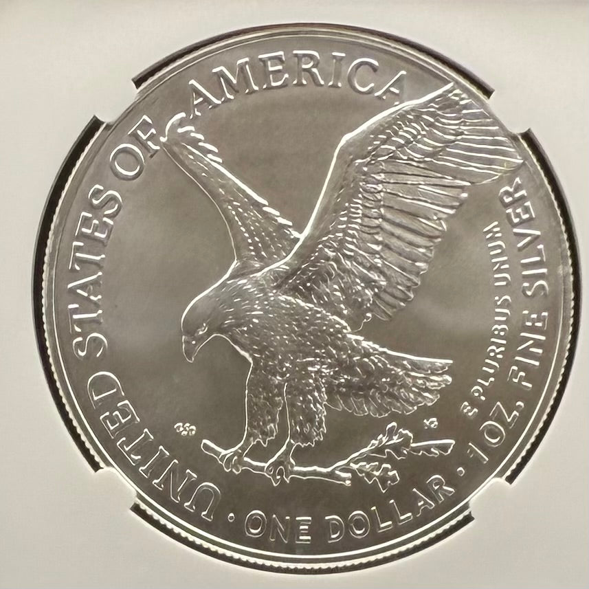 2023 $1 American Silver Eagle NGC MS70 Early Releases NGCX Label 1 of 1,007 Mint