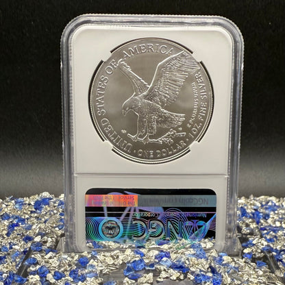 2023 $1 American Silver Eagle NGC MS70 Early Releases NGCX Label 1 of 1,007 Mint