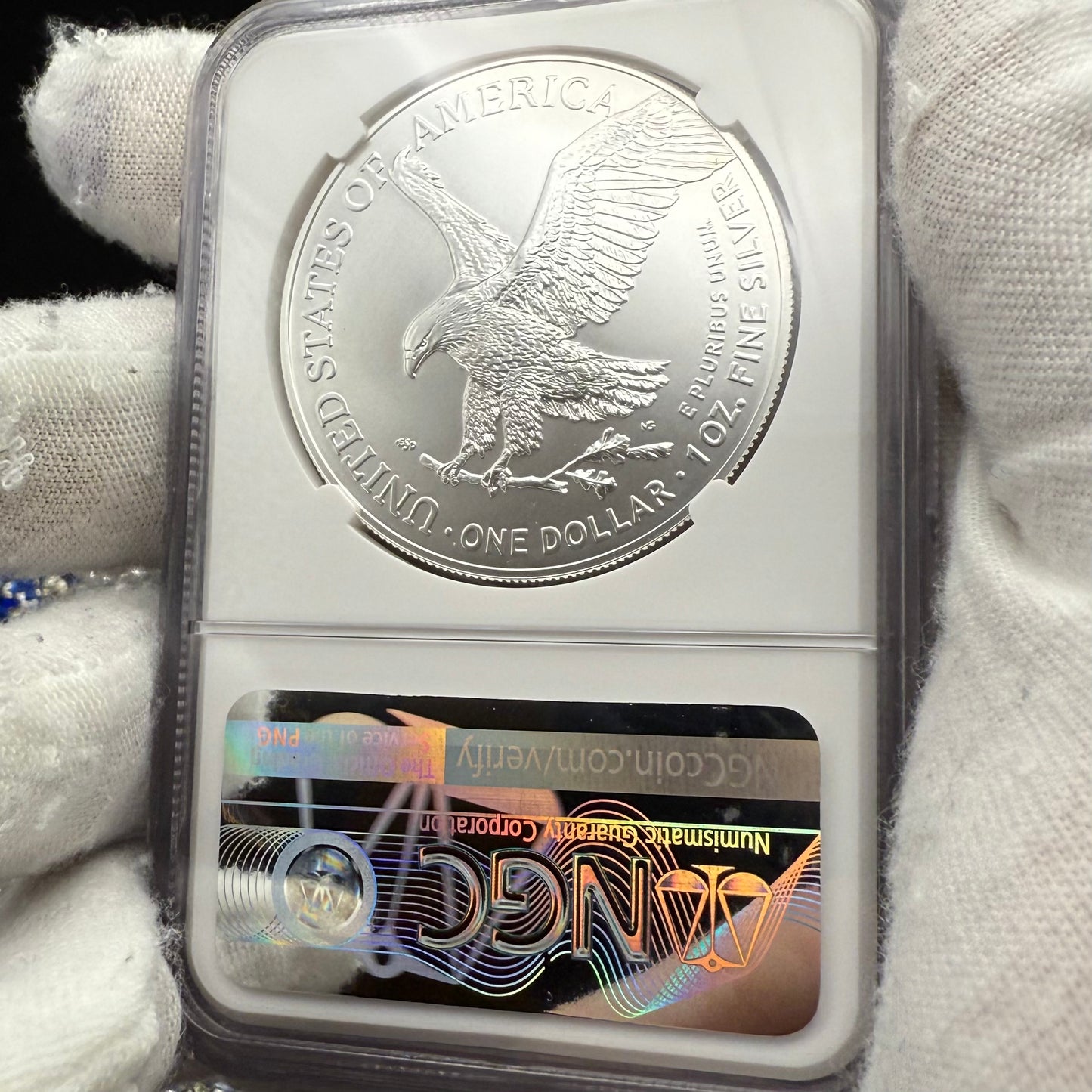 2023 $1 American Silver Eagle NGC MS70 Early Releases NGCX Label 1 of 1,007 Mint