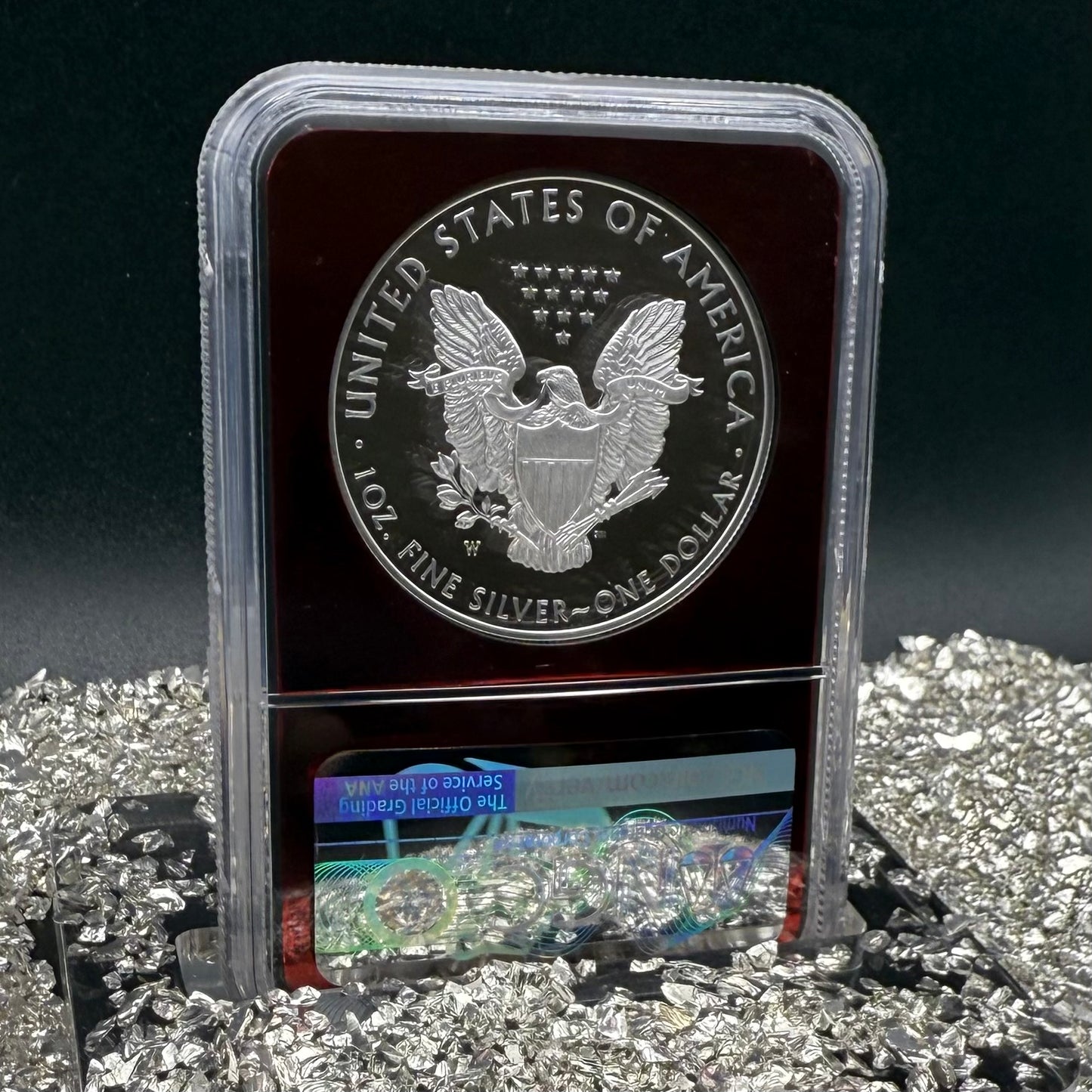 Proof 2021 (W) $1 American Silver Eagle NGC PF70 Type 1 First Releases Congratulations Set Rare Red Foil Holder