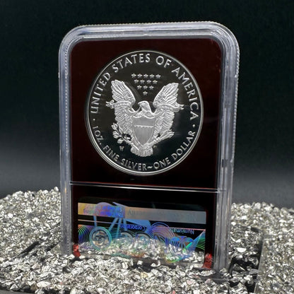 Proof 2021 (W) $1 American Silver Eagle NGC PF70 Type 1 First Releases Congratulations Set Rare Red Foil Holder