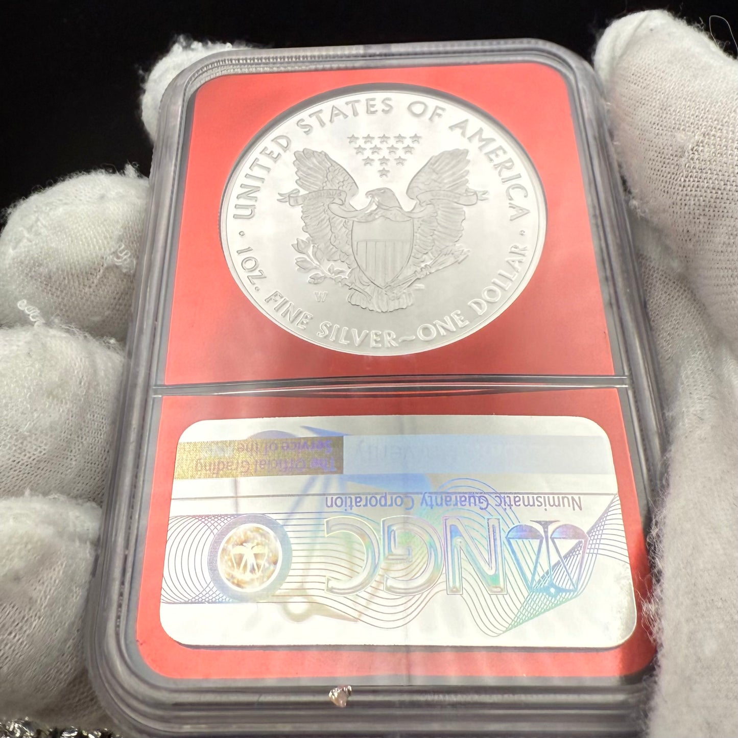 Proof 2021 (W) $1 American Silver Eagle NGC PF70 Type 1 First Releases Congratulations Set Rare Red Foil Holder