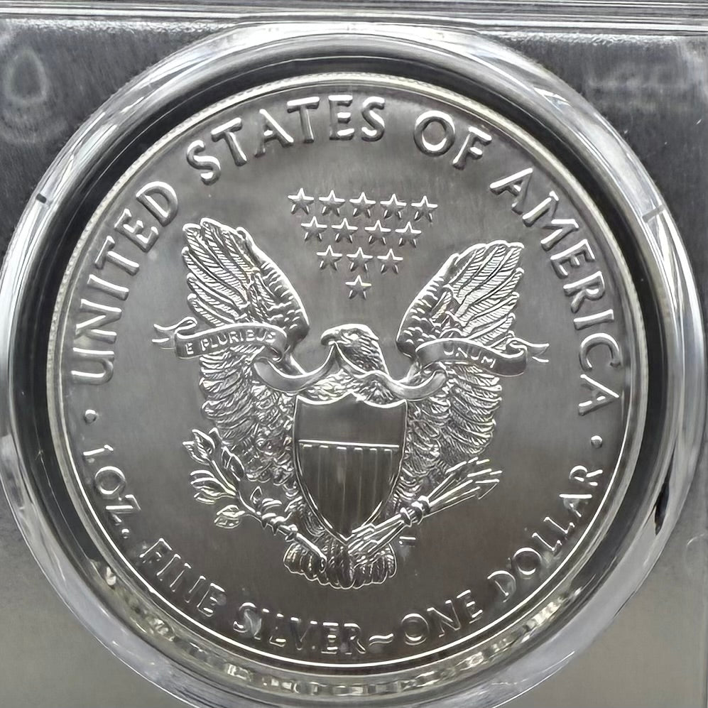 2021 $1 American Silver Eagle PCGS MS70 FDOI T-1 Master Designer Thomas Cleveland Signed Label Mint Condition (1 of 150)