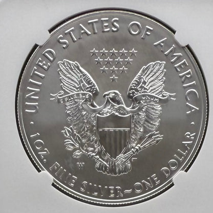 2017 Burnished $1 American Silver Eagle NGC MS70 FDOI  Purple Label Signed by Elizabeth Jones (11th Chief Engraver) Authentic Hand Signed (Rare 1 of 1,324)