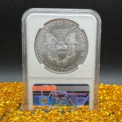 2018 $1 American Silver Eagle NGC MS70 We Believe In You (Rare Label)