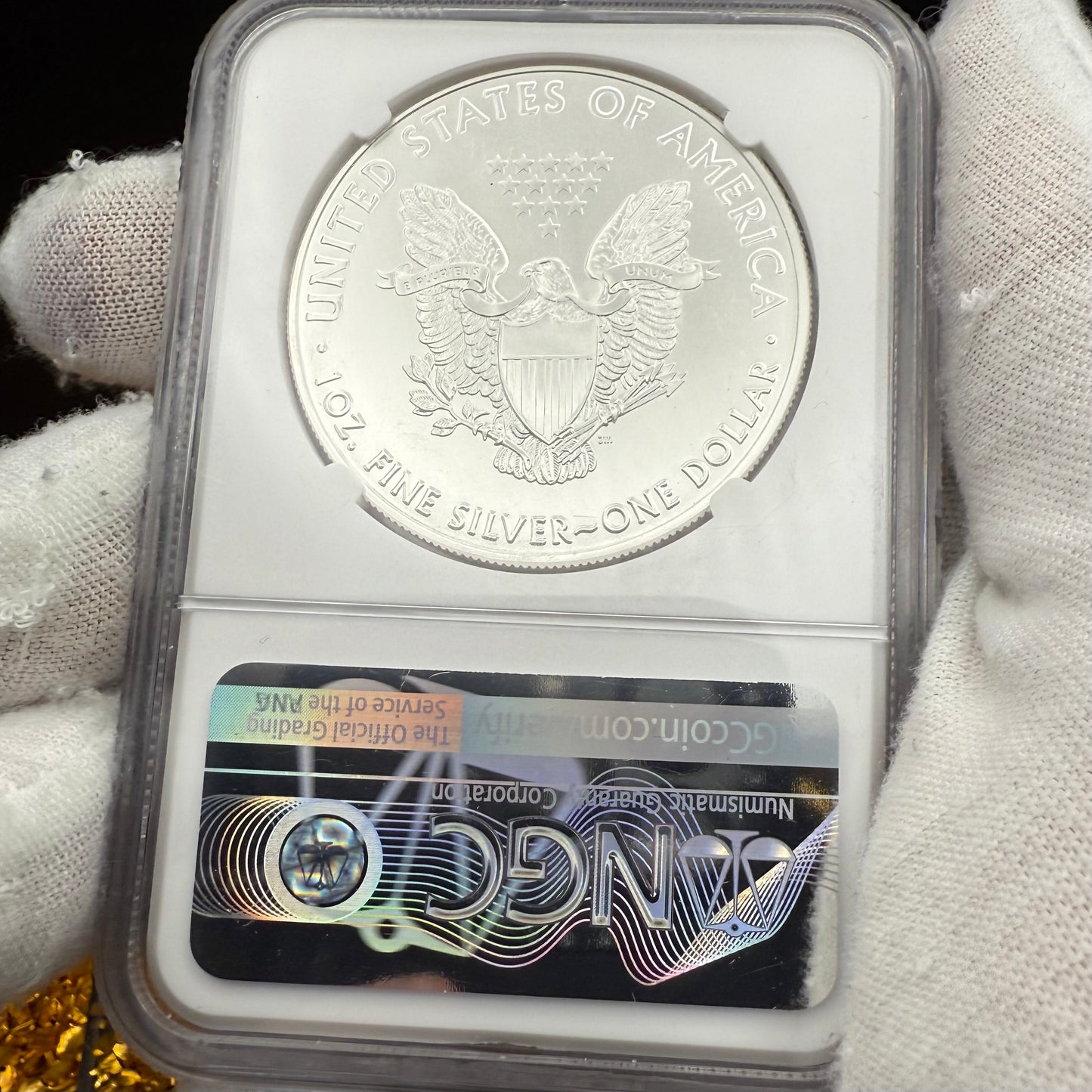 2018 $1 American Silver Eagle NGC MS70 We Believe In You (Rare Label)