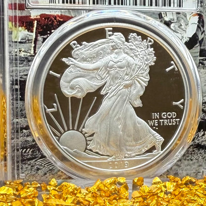 Proof 2019 (W) $1 American Silver Eagle PCGS PR70DCAM West Point Apollo Label (Rare 1 of 82)