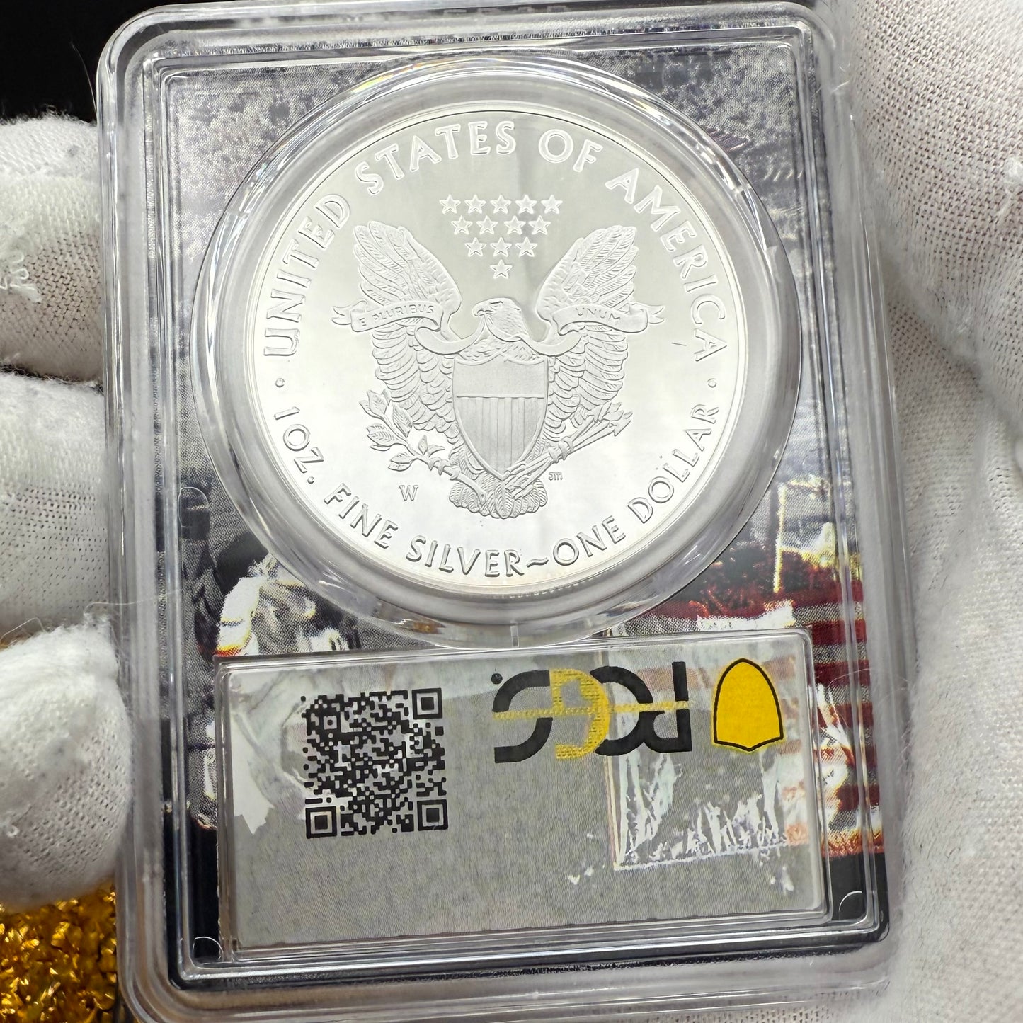 Proof 2019 (W) $1 American Silver Eagle PCGS PR70DCAM West Point Apollo Label (Rare 1 of 82)
