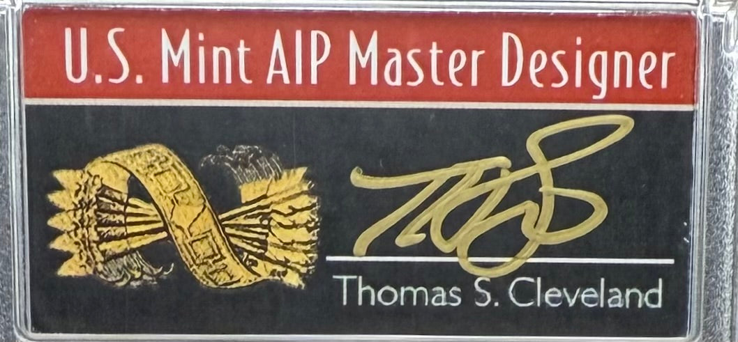 2024 $1 American Silver Eagle PCGS MS70 FDOI Arrows Label Thomas Cleveland Signed (1 of 10)