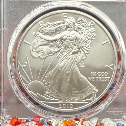 2010 $1 American Silver Eagle PCGS MS70 Thomas Cleveland Signed Flag Label Rare 1 of 17 Mint