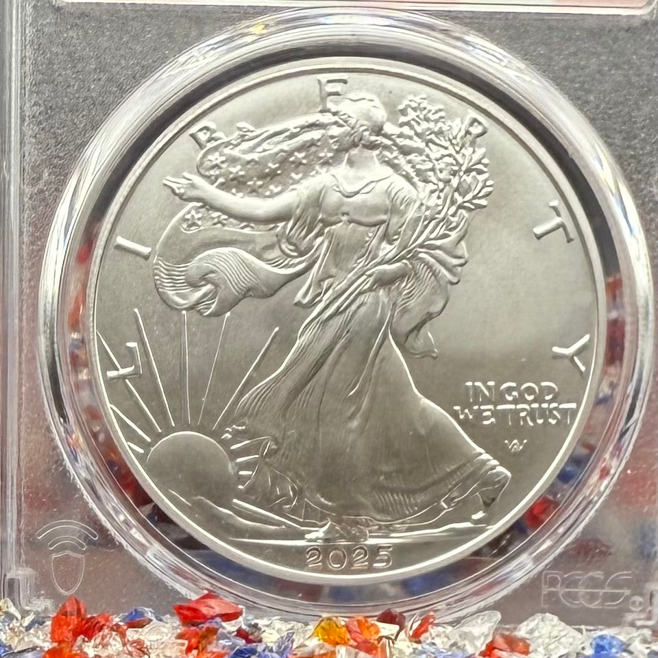 2025 $1 American Silver Eagle PCGS MS70 FDOI Balan Signed Rare American Flag 1 of 20 Mint