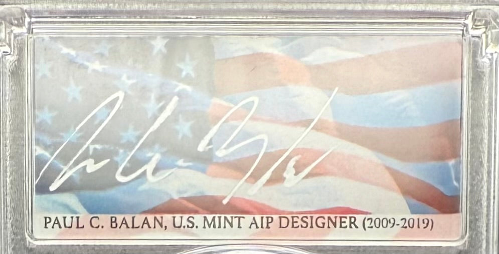 2025 $1 American Silver Eagle PCGS MS70 FDOI Balan Signed Rare American Flag 1 of 20 Mint